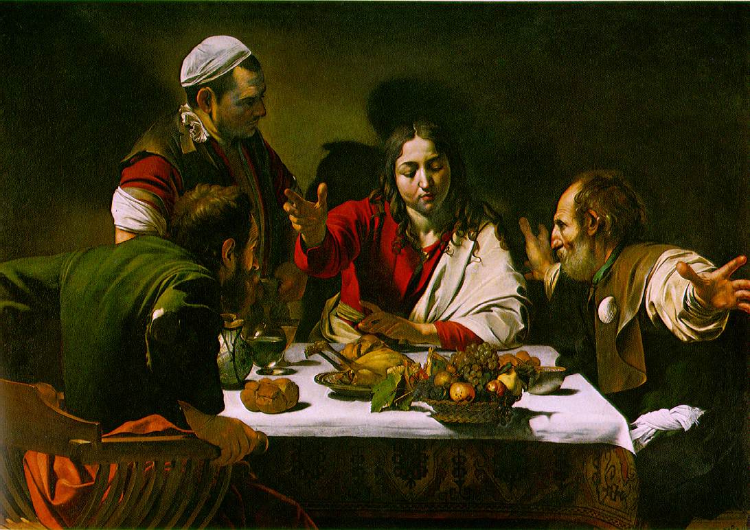 Supper at Emmaus by Caravaggio (c) Caravaggio / cc0 – gemeinfrei/ Quelle: Wikimedia Commons