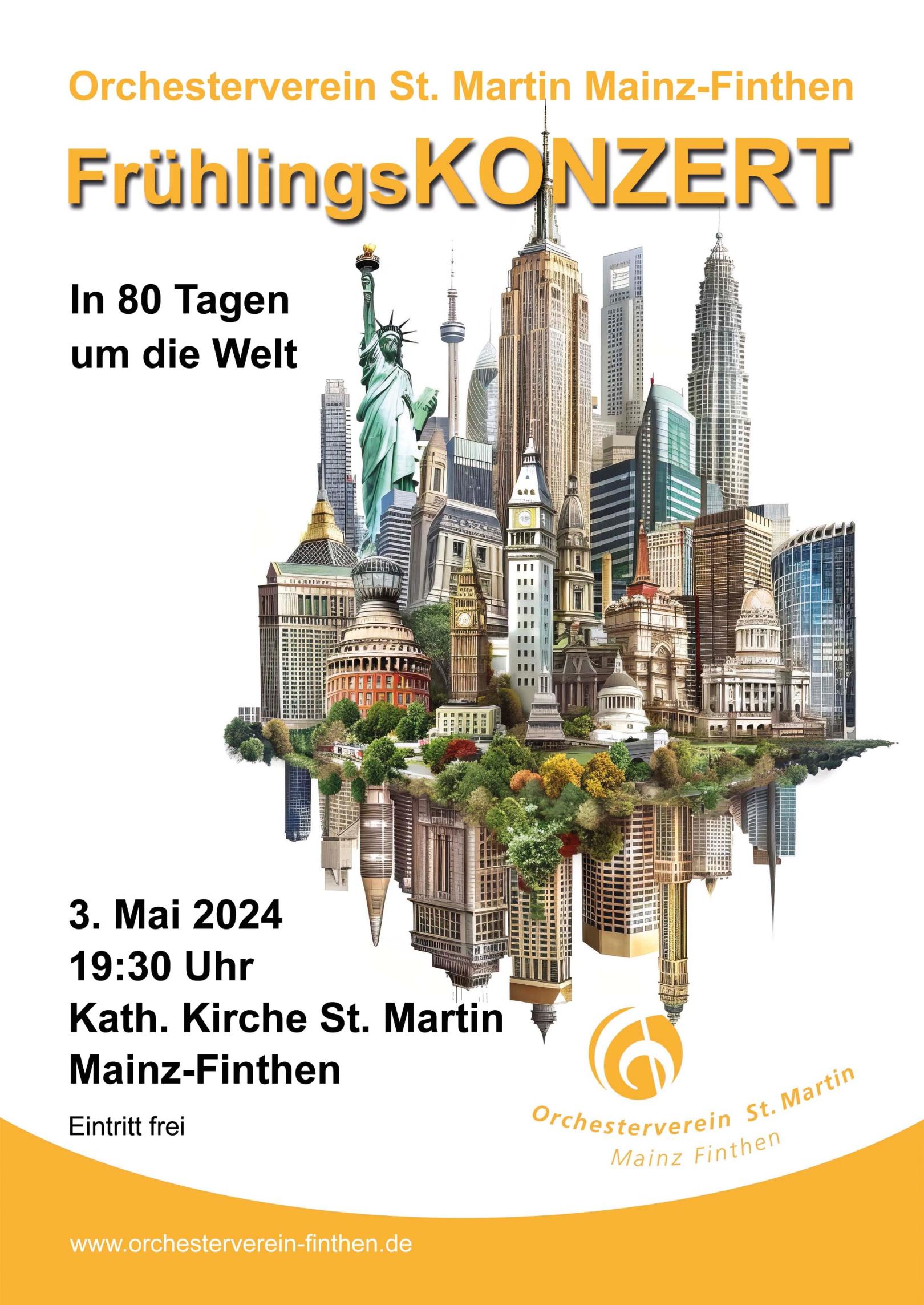 Konzertplakat Frühjahrskonzert 2024 (c) Orchesterverein St. Martin