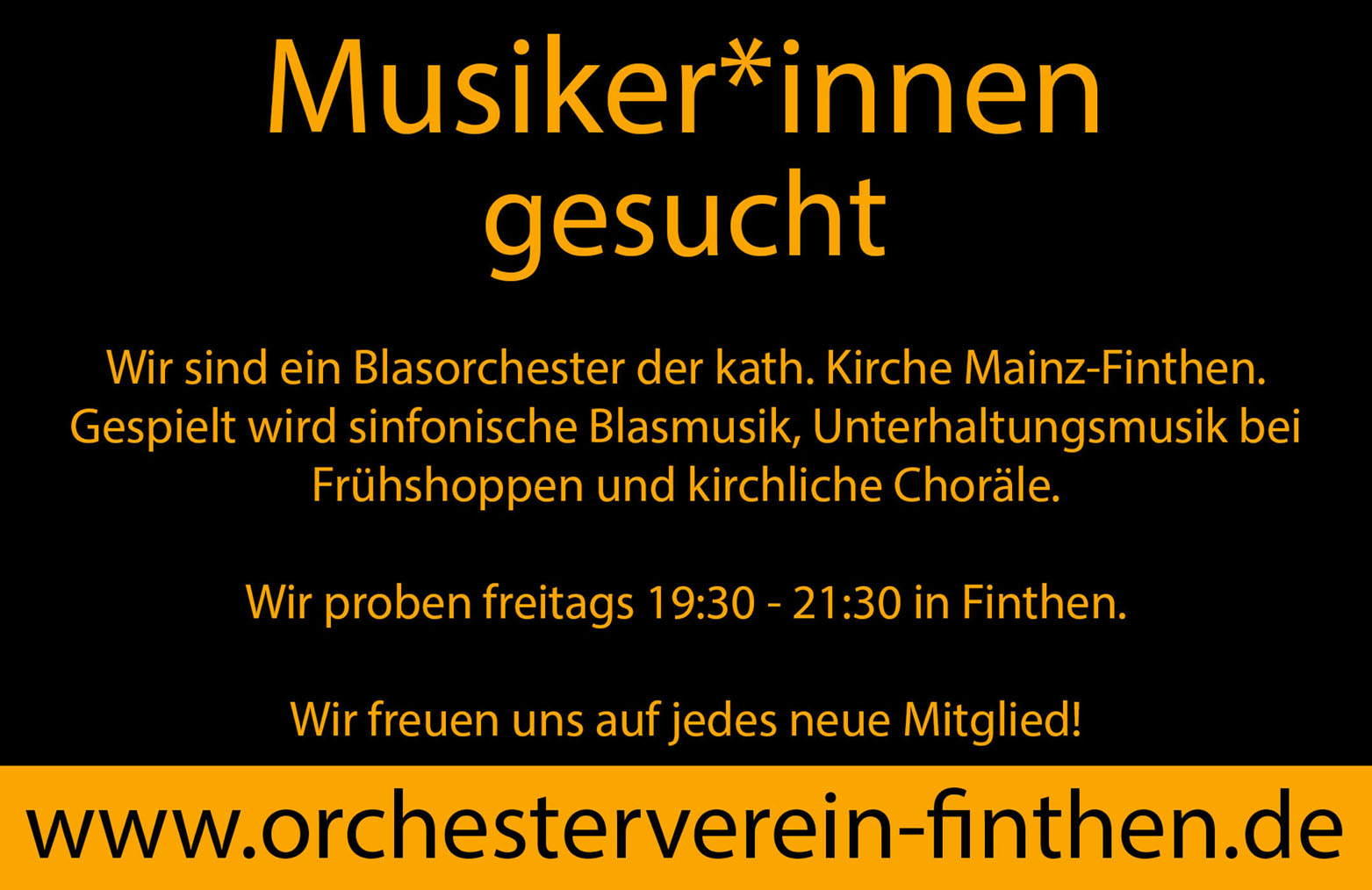 Orchesterverein Werbung-2 (c) Orchesterverein Finthen
