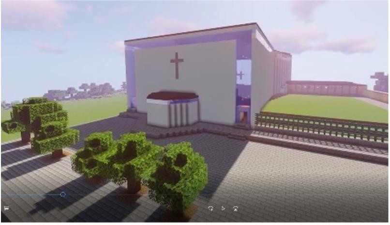 Heilig-Geist-Kirche in Minecraft