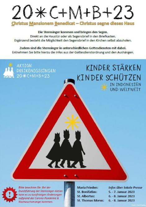 Plakat Sternsingeraktion 2023 (c) Sternsingeraktion
