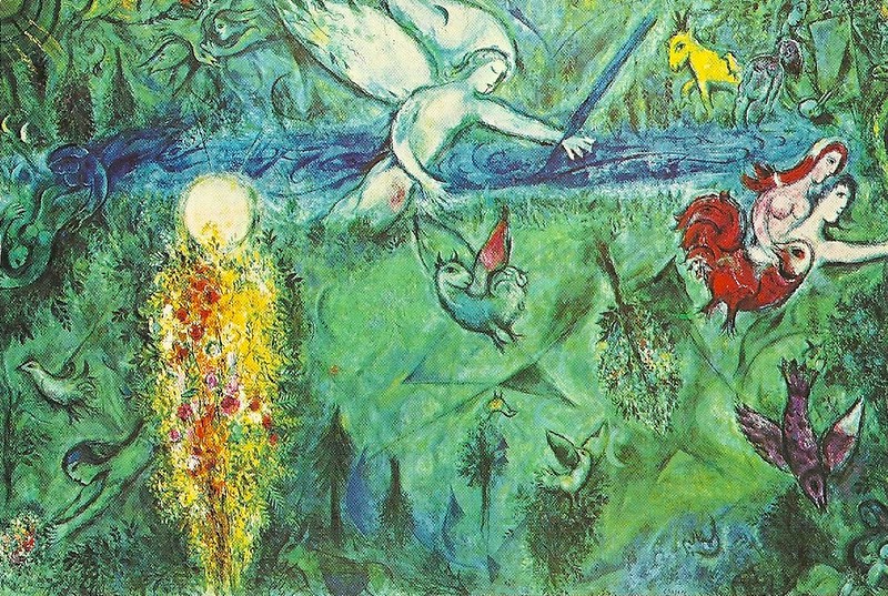 Die Vertreibung aus dem Paradies von Marc Chagall (c) Marc Chagall