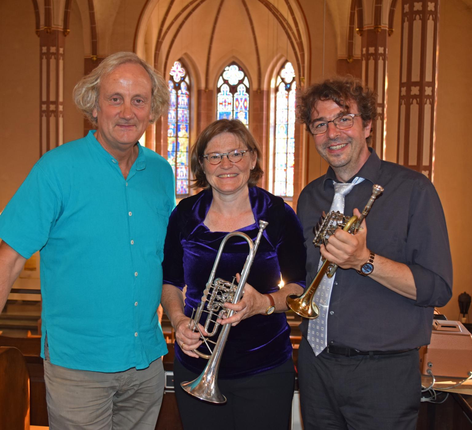 Das Trio Festivo v.l. Hans-André Stamm, Marion Kutscher, Michael Frangen zu Gast in der Kulturkirche am 8.1.23 (c) TRIO FESTIVO