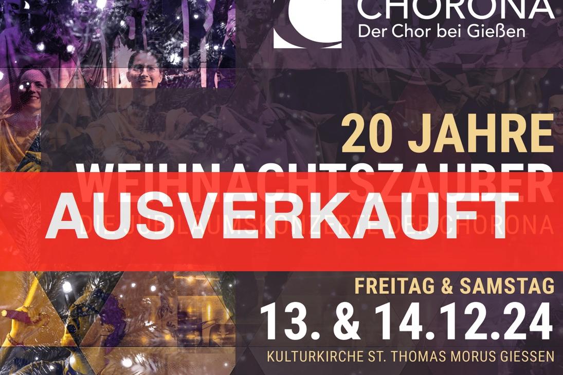 20 Jahre Weihnachtszauber: Die Jubiläumskonzerte der CHORONA - AUSVERKAUFT