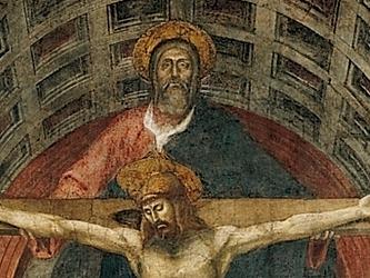 La Trinitá von Masaccio in der Kirche Santa Maria Novella Florenz (1428)