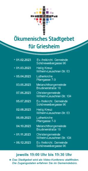 2022_Gebet Griesheim_Termine (c) Melanchthon-Gemeinde Griesheim