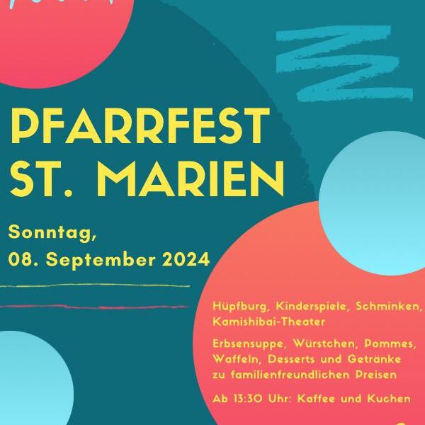 Plakat zum Pfarrfest 2024