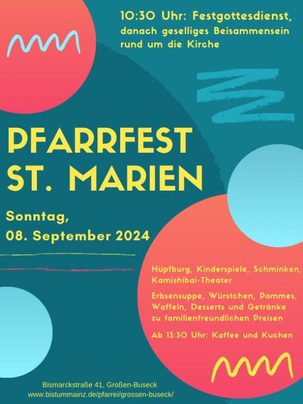 Plakat zum Pfarrfest 2024 (c) St. Marien Buseck