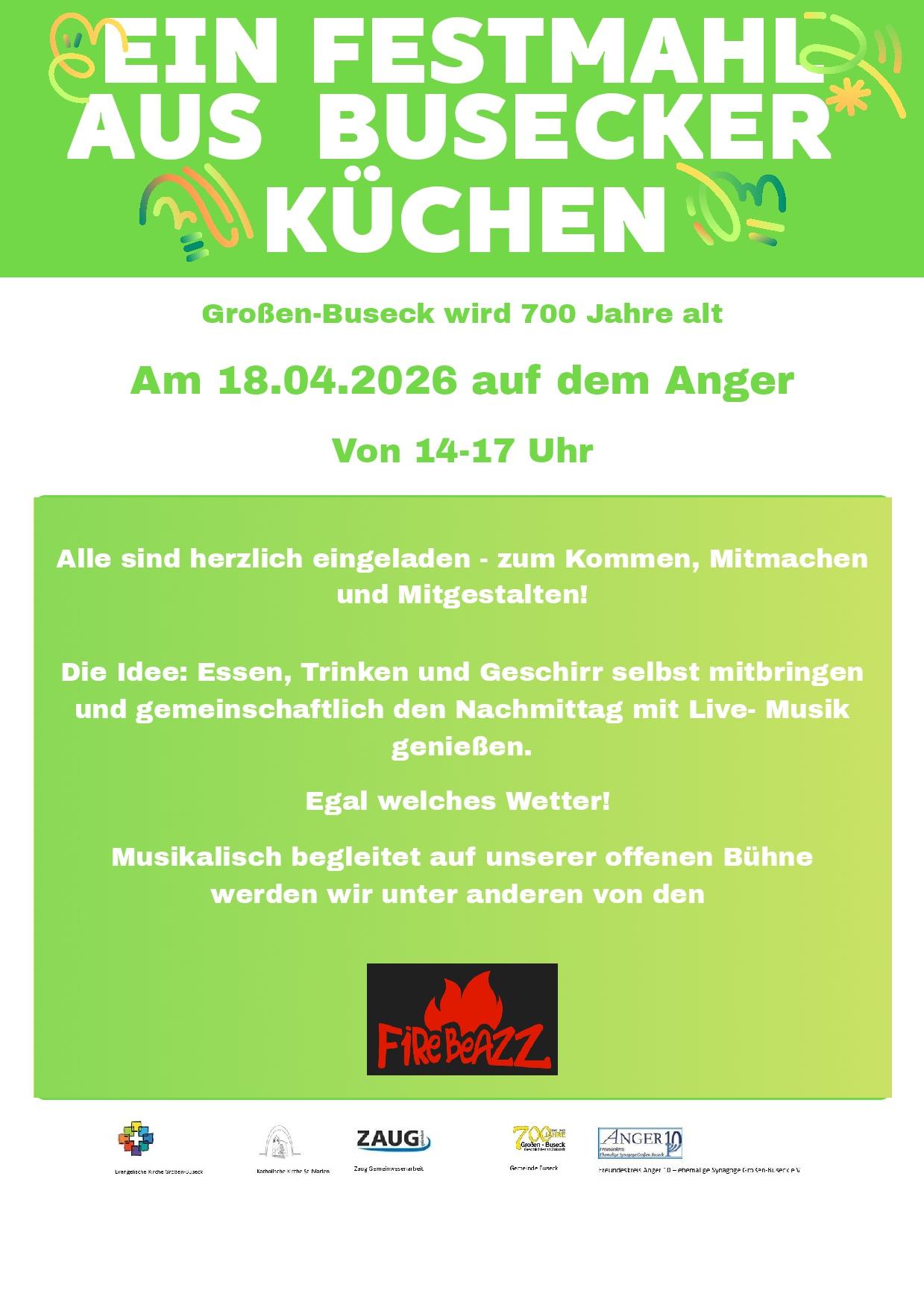 Ein Festmahl aus Busecker Küchen 2026 (c) St. Marien