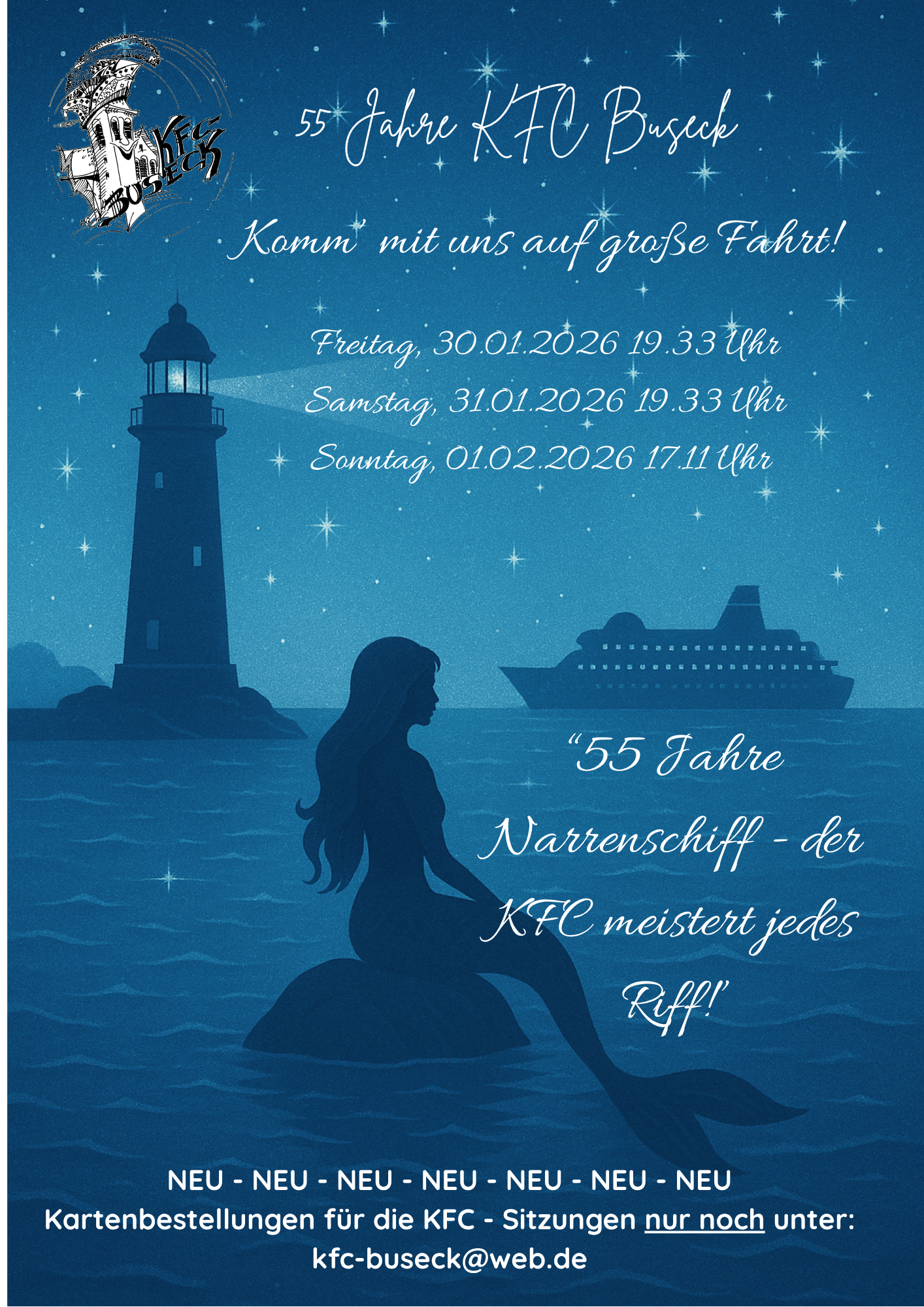 KFC Kampagne 2026 - Das Narrenschiff auf hoher See (c) KFC Buseck