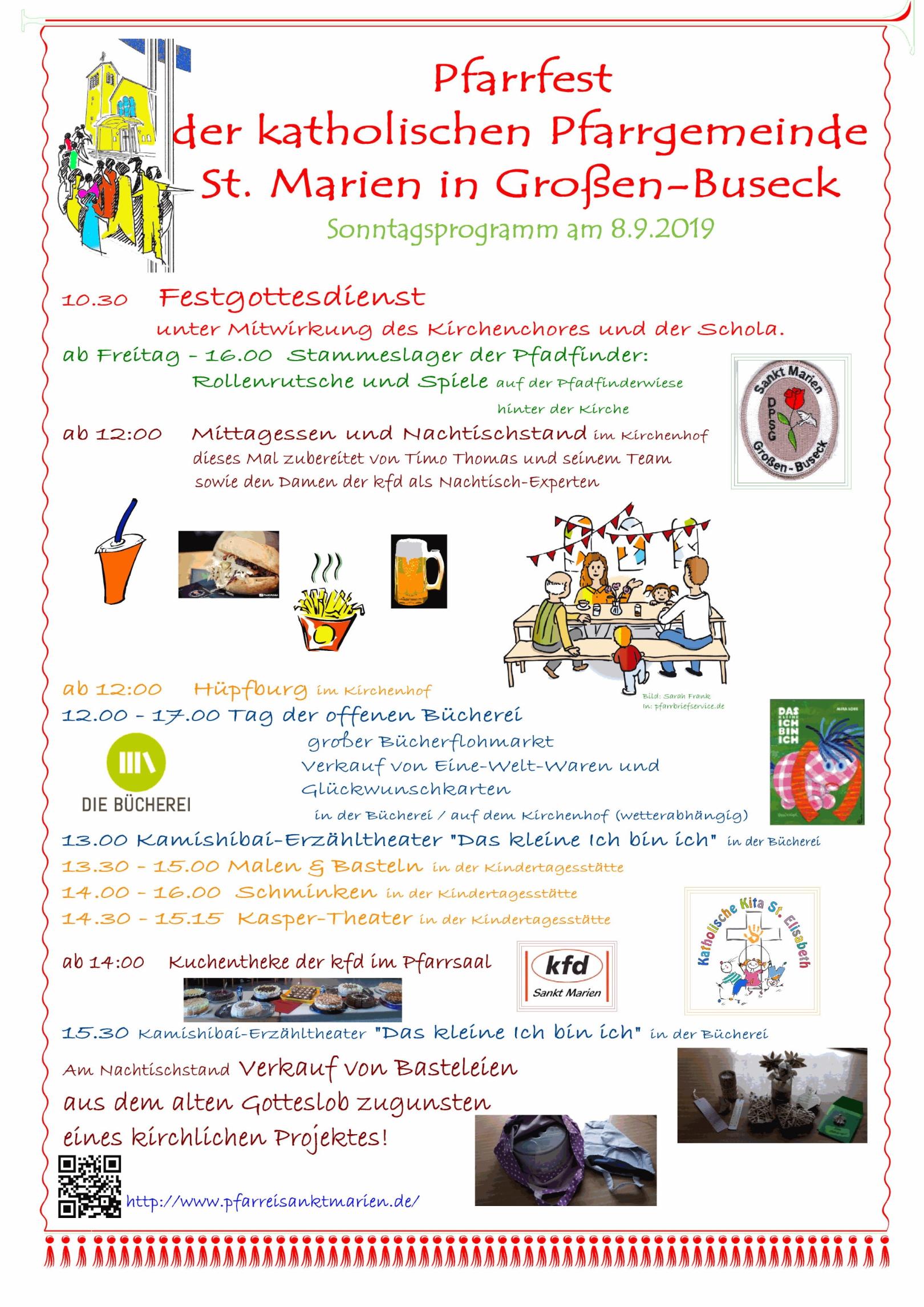 Pfarrfest 2019: Sonntagsprogramm (c) St. Marien Buseck