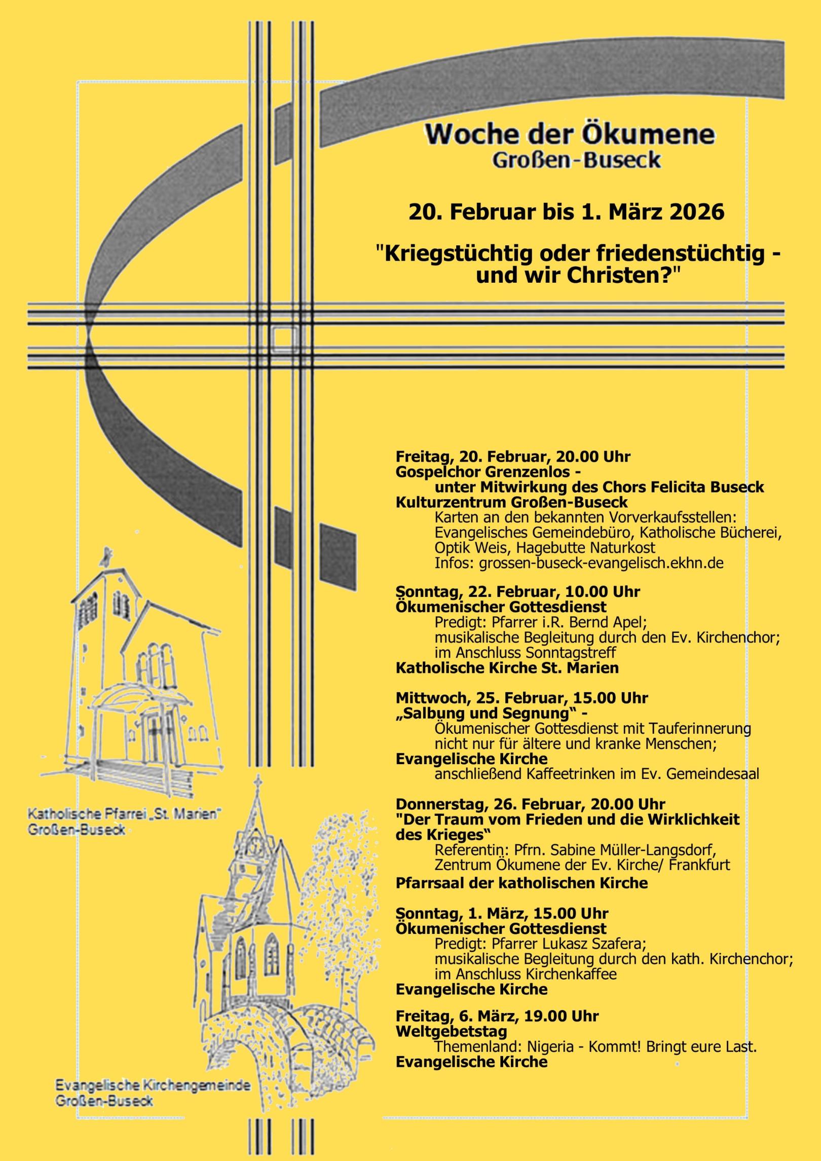 Plakat Woche der Ökumene 2026 (c) St. Marien Buseck