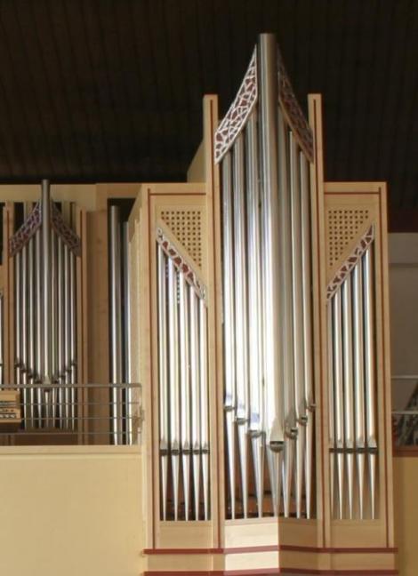 Orgel in St. Michael Hackenheim, Ausschnitt (c) Christoph Raab