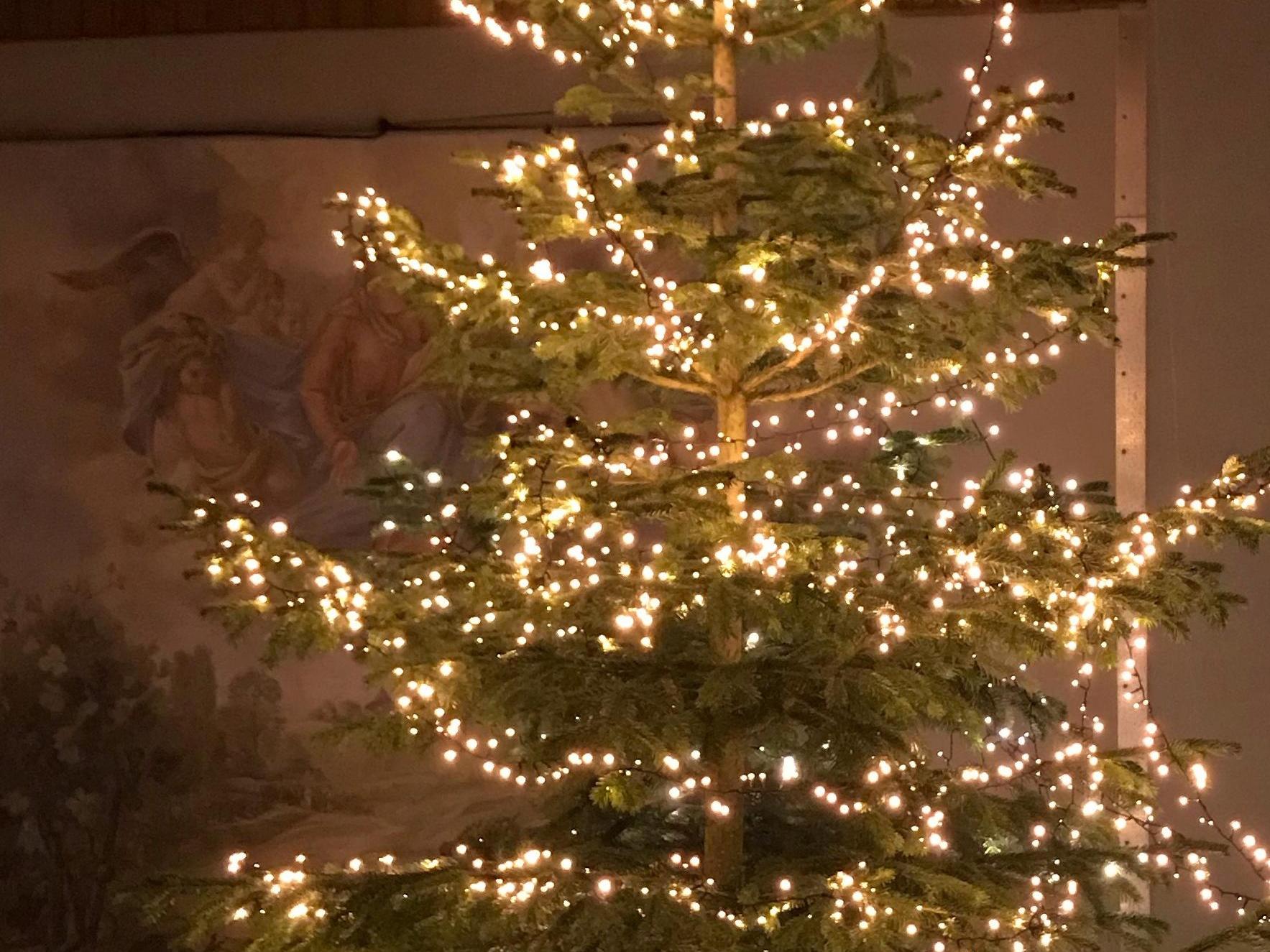 Weihnachtsbaum Eingang St. Michael