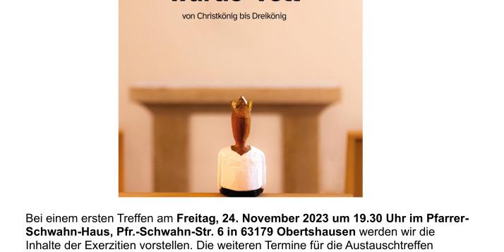 Plakat Einladung Exerzitien