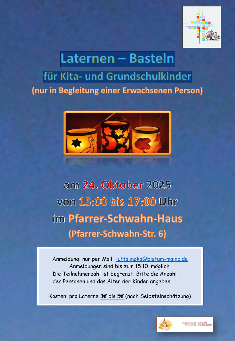 Laternen basteln plakat (c) Jutta Moka
