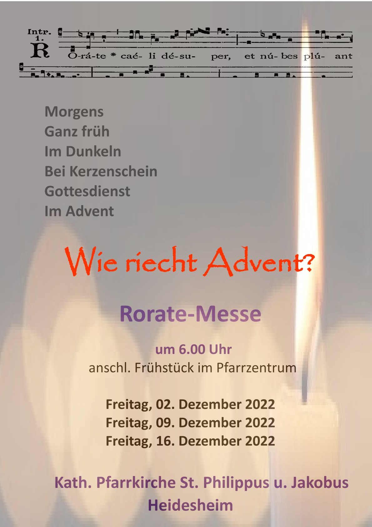 Wie riecht Advent? (c) St. Philippus u. Jakobus, Heidesheim
