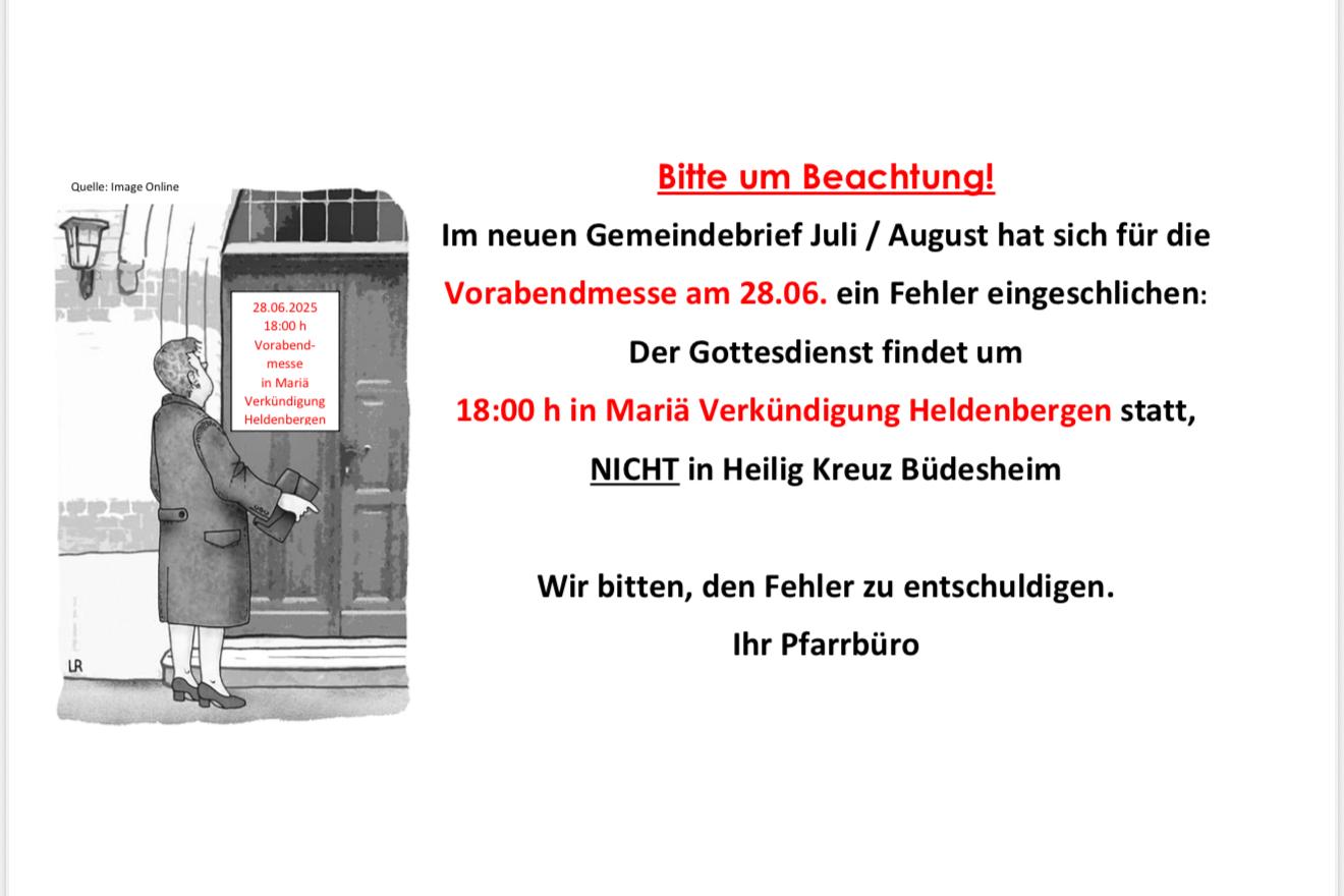 Fehler (c) Pfarrgemeinde Heldenbergen-Büdesheim