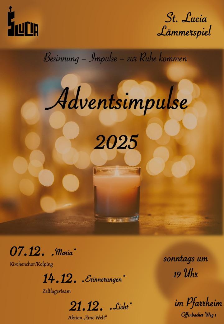 Plakat Adventsimpuls 2025