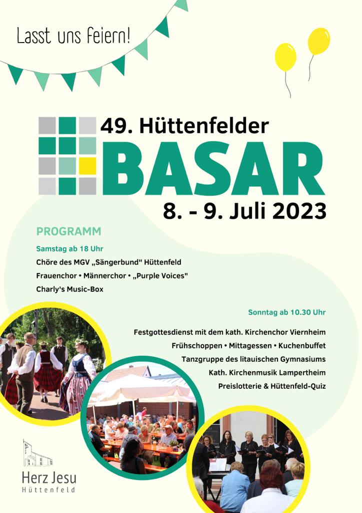 Plakat zum Hüttenfelder BASAR (c) Miriam Günther