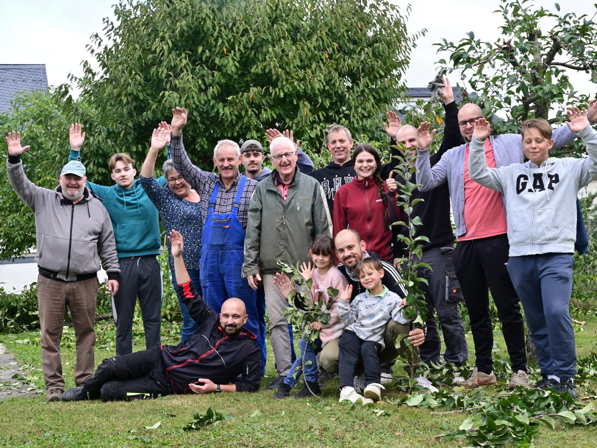 Das starke Team im Pfarrgarten von St. Andreas Hungen