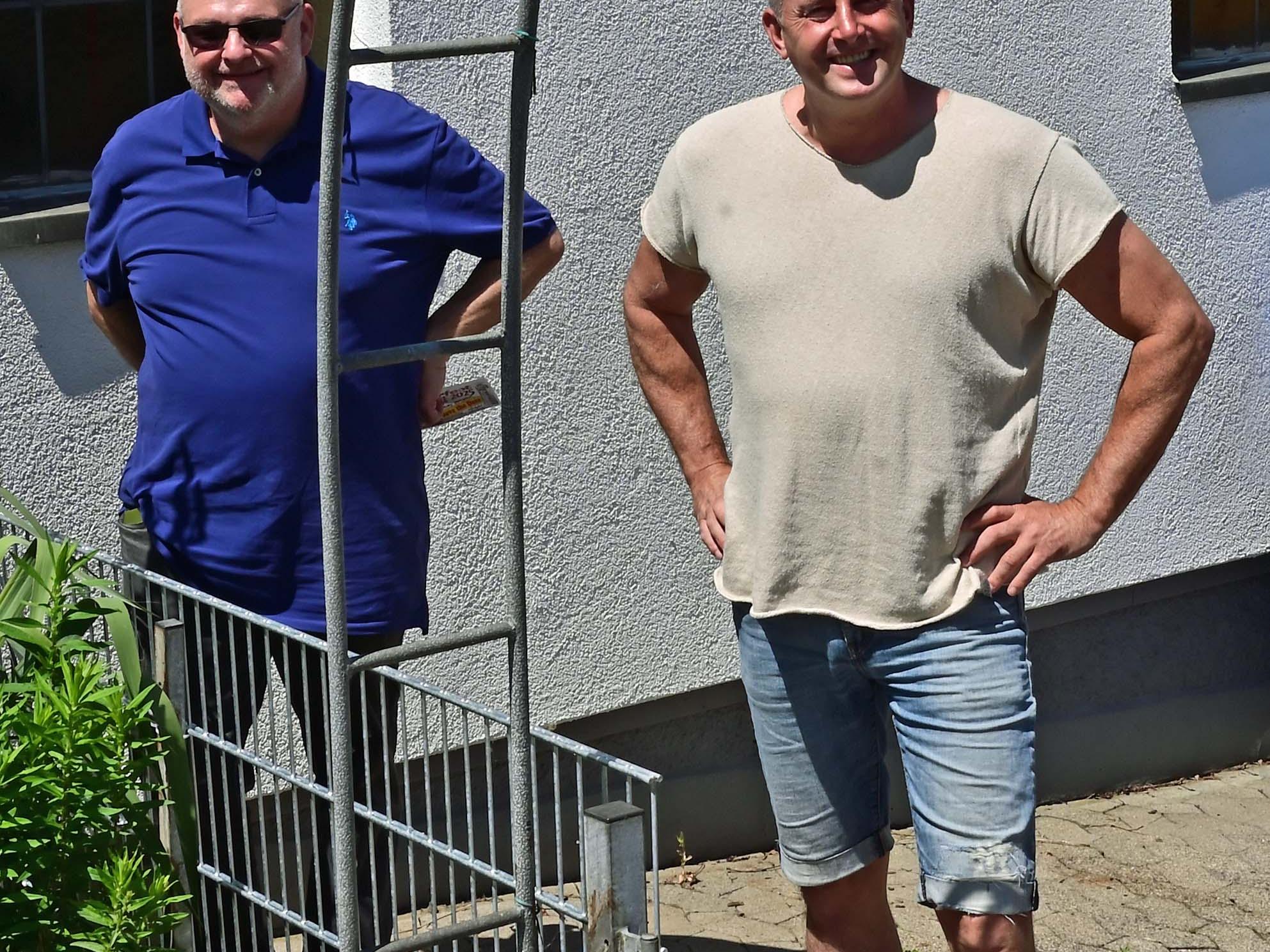 Das erneuerte Zaunelement im Hungener Pfarrgarten