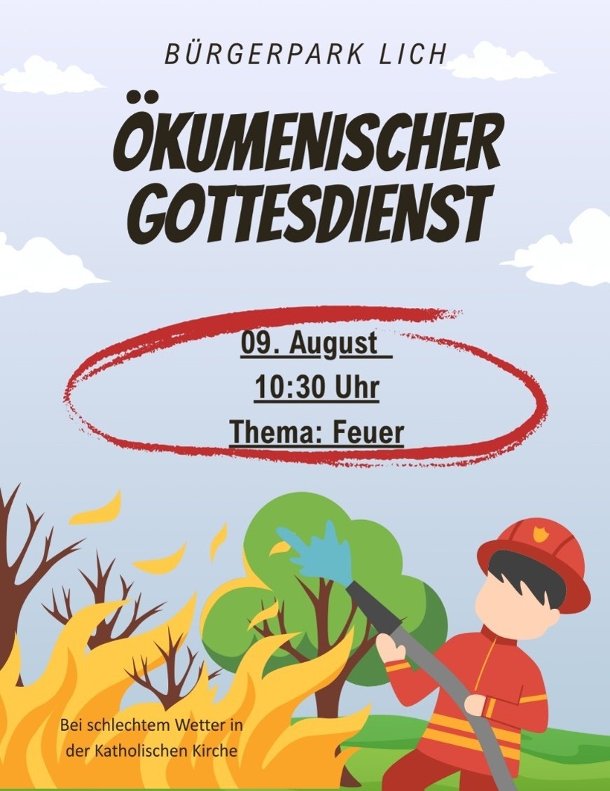 ÖkumenischeR Gottedesdienst im Bürgerpark Lich (c) ev. Kirche Lich