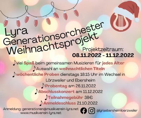 Generationsorchester Weihnachten 2022 (c) musikverein-lyra.net