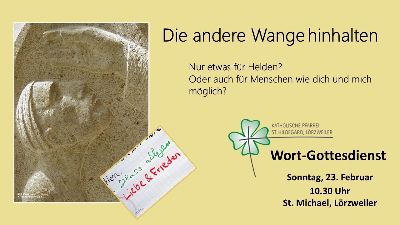 Flyer -Wortgottesdienst 23022025 (c) PGR St. Hildegard, Lörzweiler