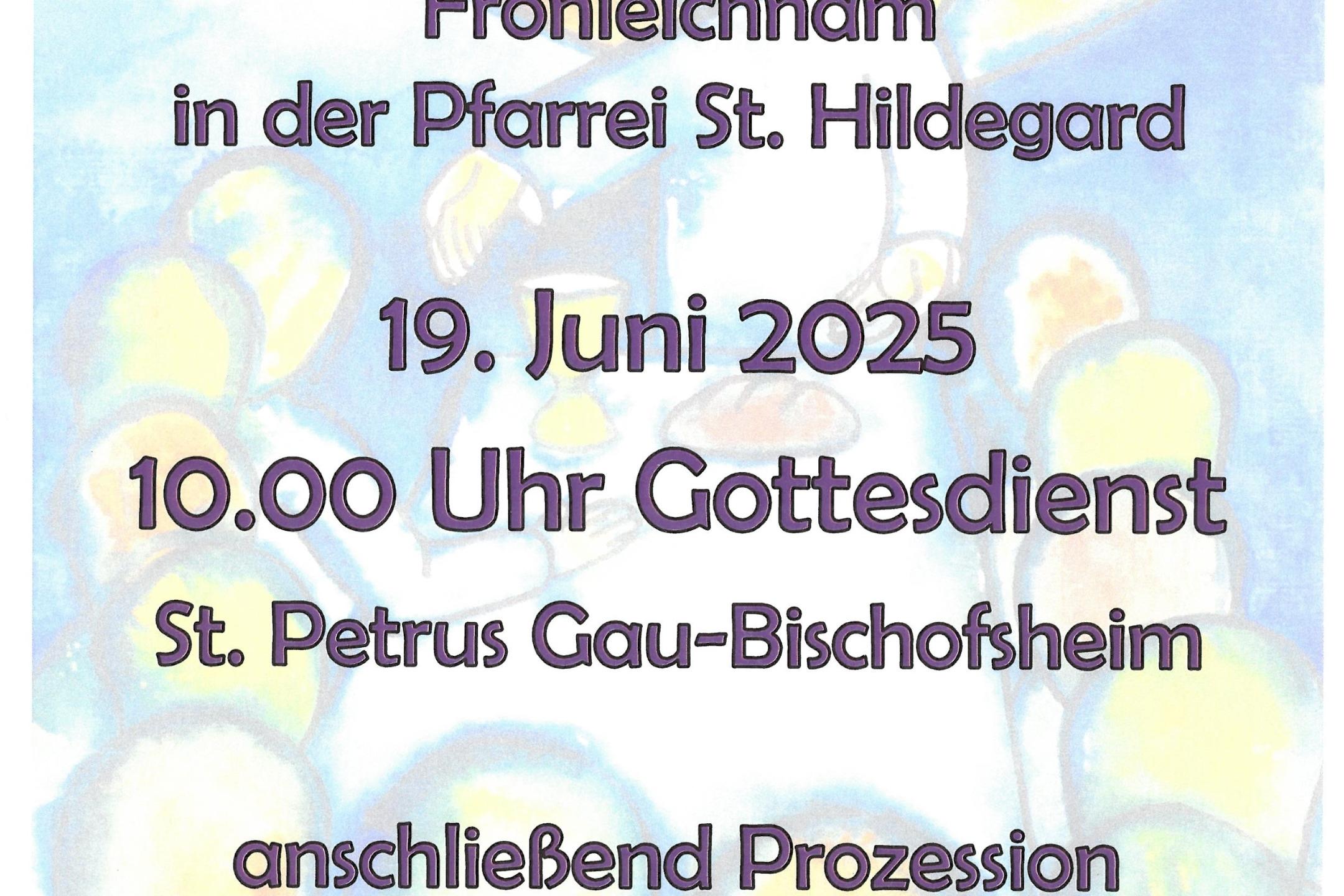 Fronleichnam 2025 Plakat