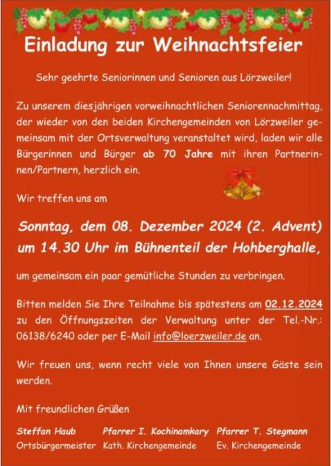 Weihnachtsfeier Senioren 2024 (c) OG