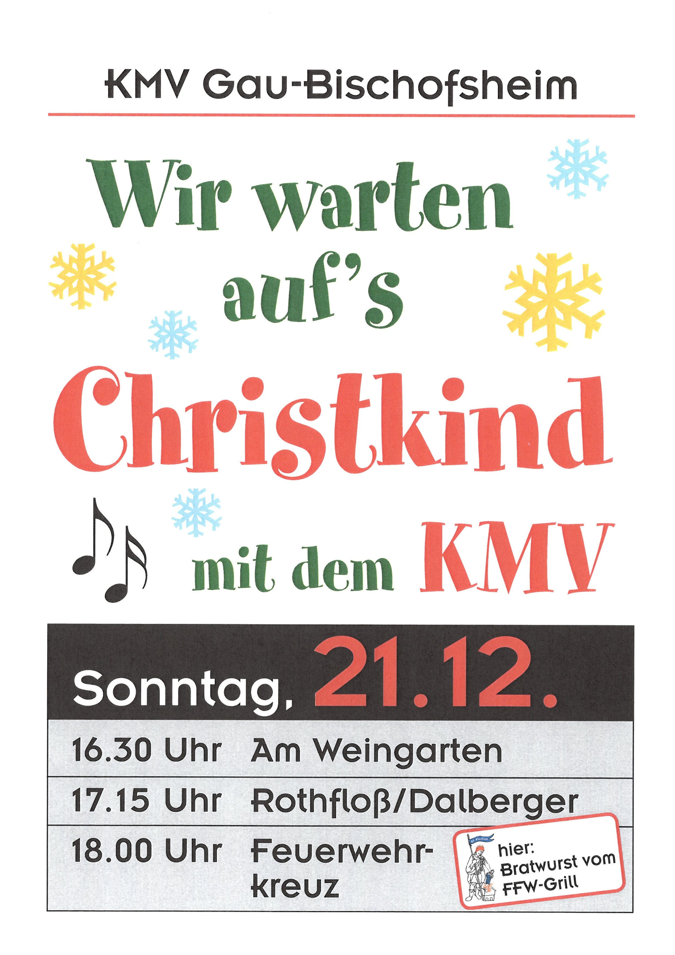 Wir warten aufs Christkind mit dem KMV