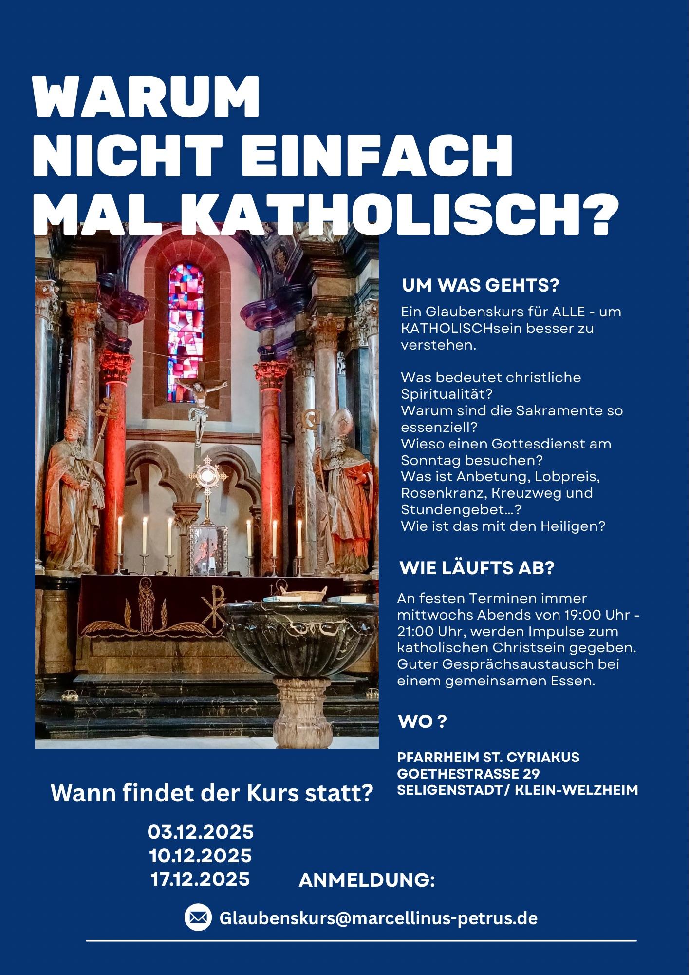 Glaubenskurs-Warum nicht mal katholisch_