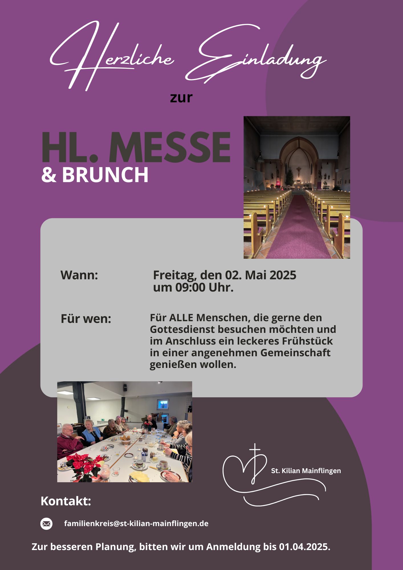 Hl. Messe & Brunch Mai 2025 (c) St. Kilian Mainflingen