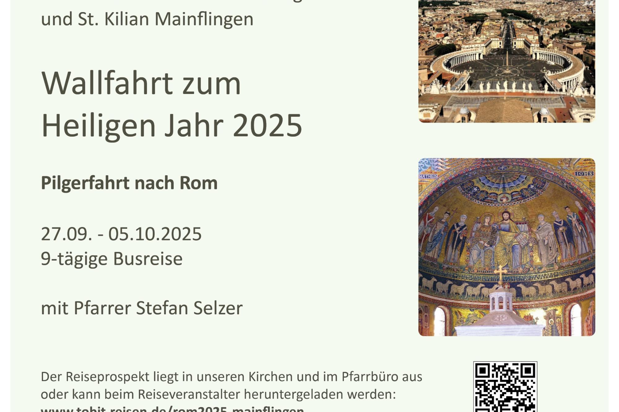 Plakat Rom im Heiligen Jahr Mainflingen Seligenstadt