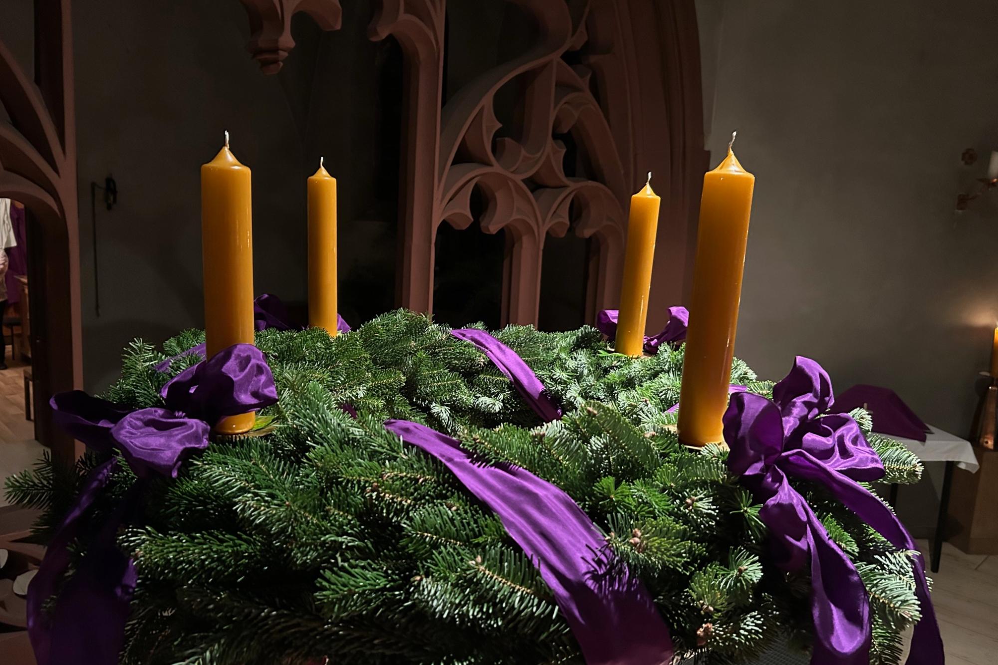 Adventskranz Maria Immaculata 2024