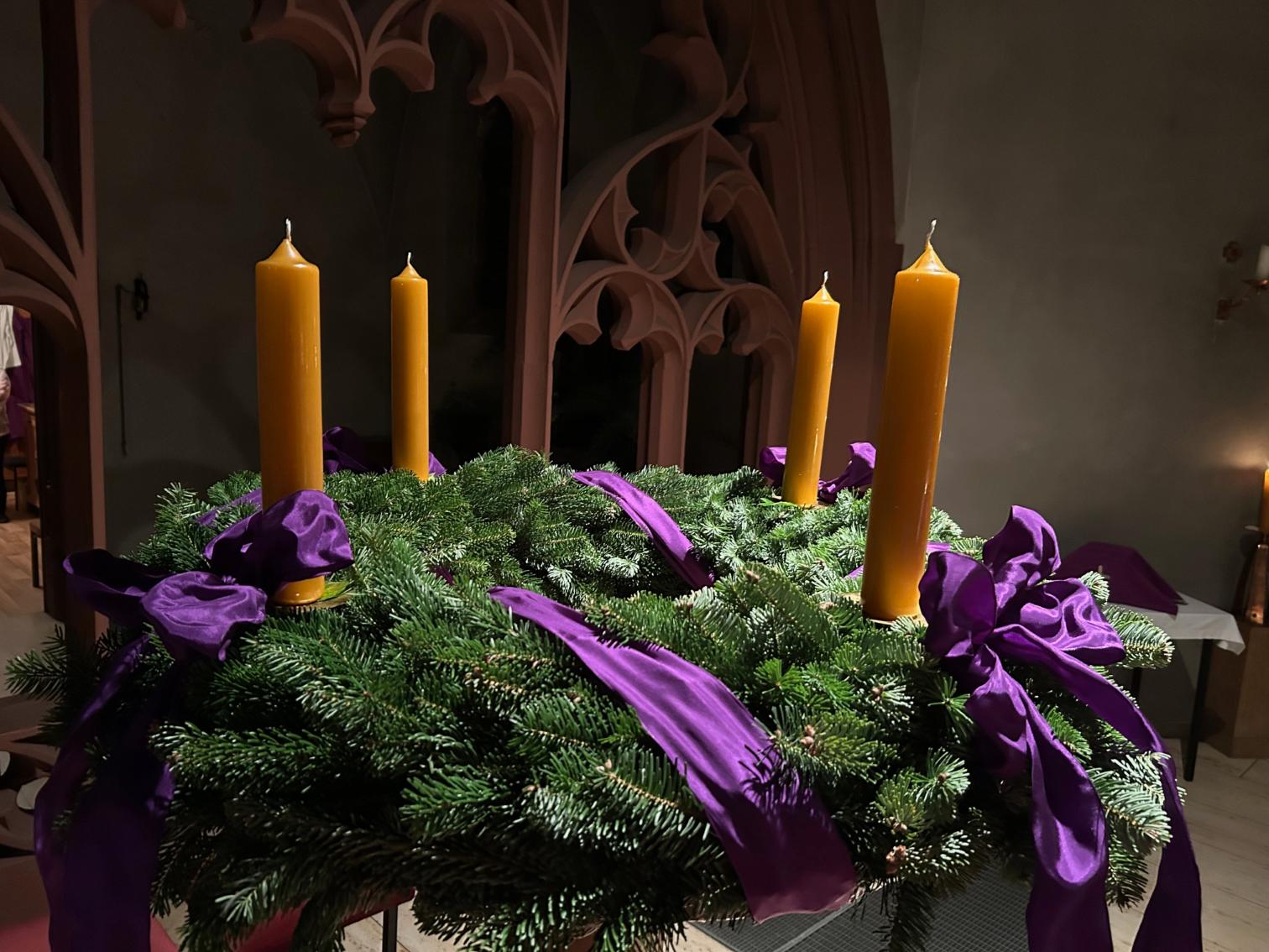 Adventskranz Maria Immaculata 2024 (c) Tobias Kleinort