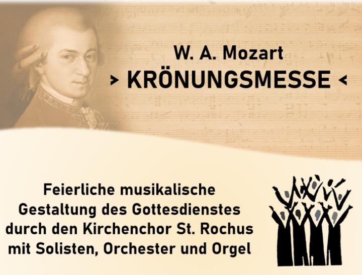 Flyer Kirchweih St. Georg 2024 (c) Bild Mozart und Grafik Chor: pixabay, Gestaltung: Carolin Czepelka