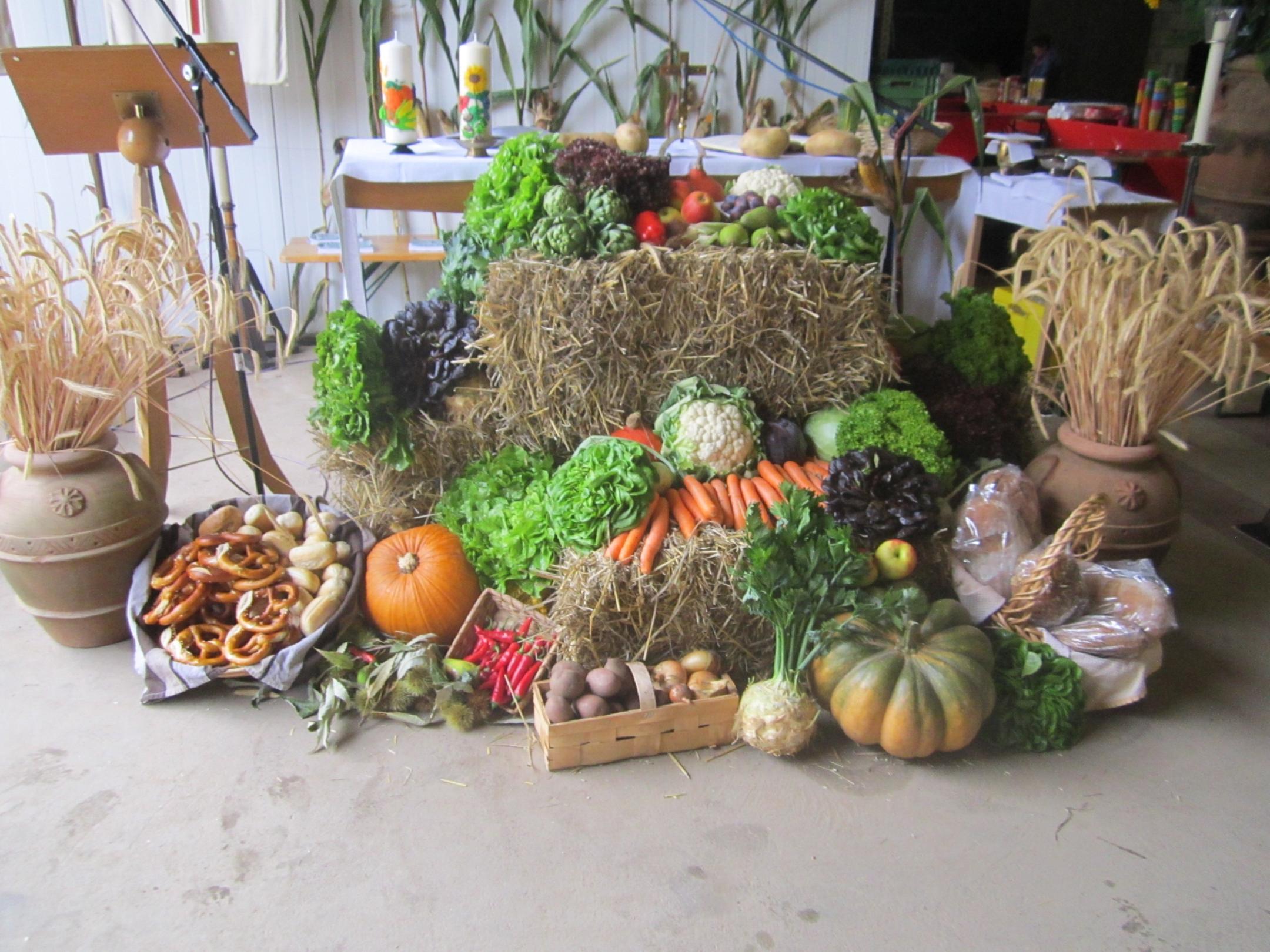 Altar Erntedankgottesdienst 2016