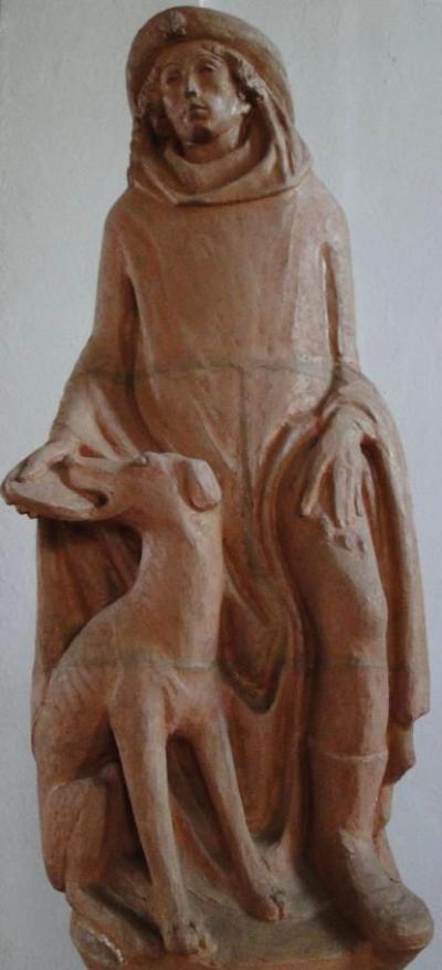 Statue des Hl. Rochus, aus der Pfarrkirche St. Georg