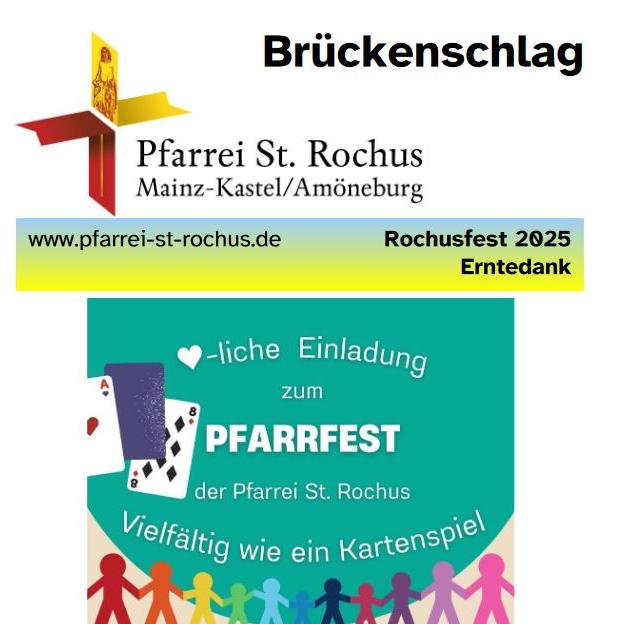 Titel Brückenschlag Sommer 2025 (c) Pfarrei St. Rochus, Mz-Kastel