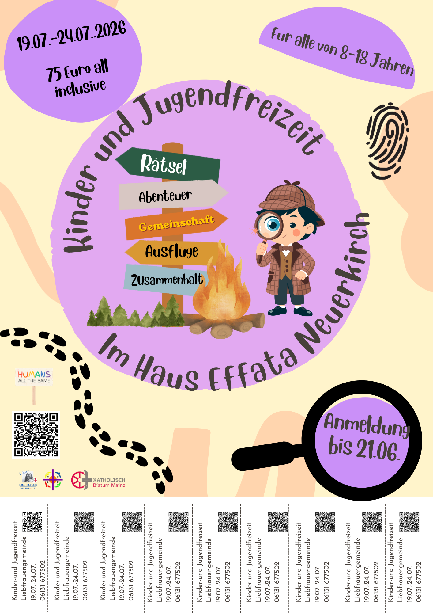 Kinder und Jugendfreizeit_Neue Anmeldung