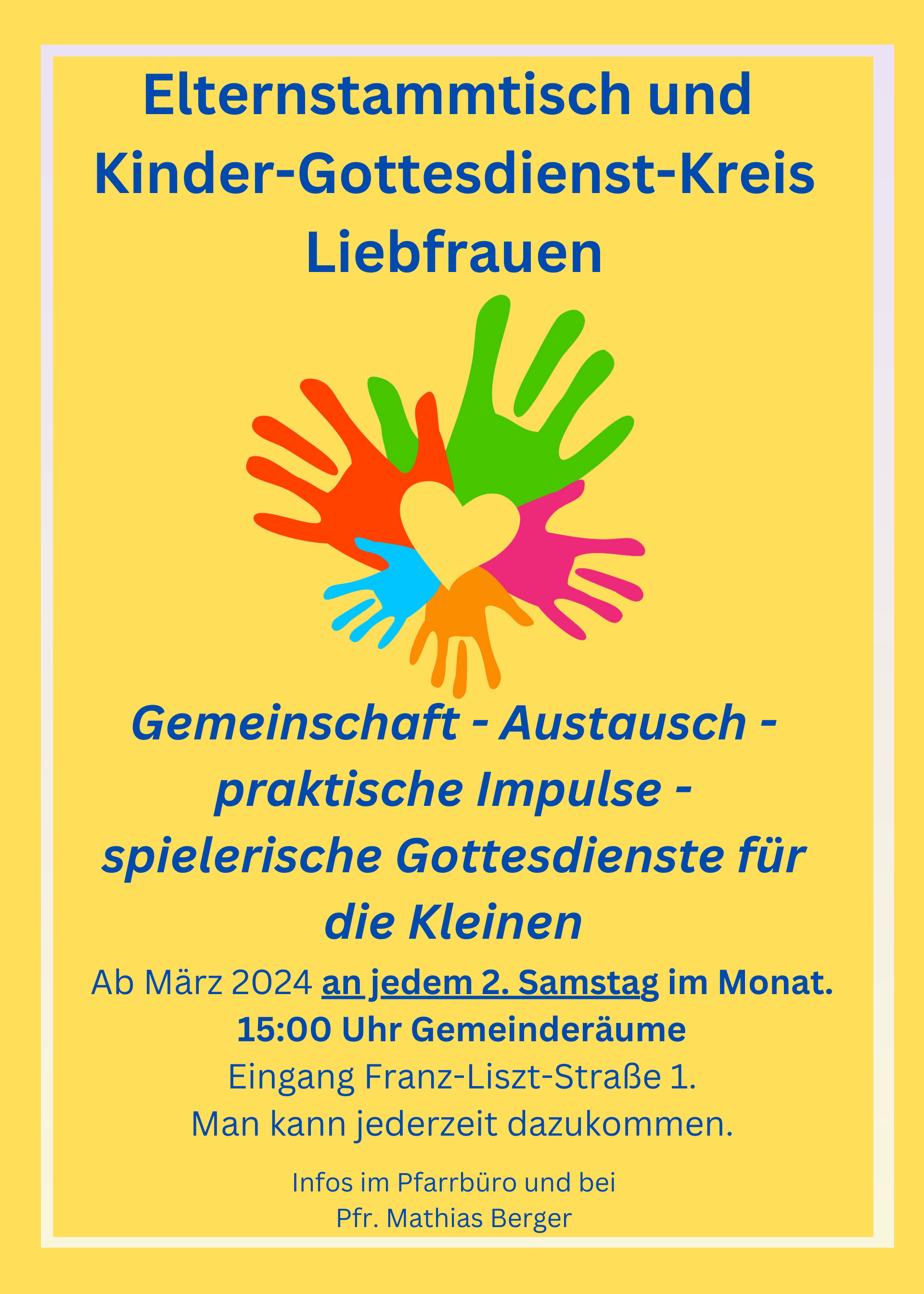 Elternstammtisch und Kinder-Gottesdienst-Kreis