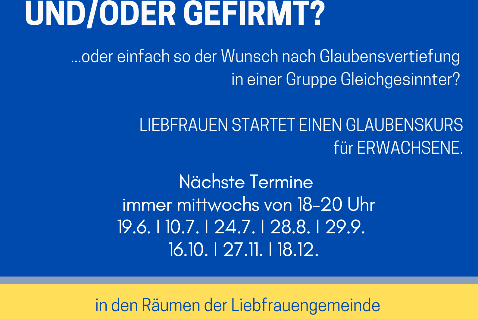 Erwachsen glauben