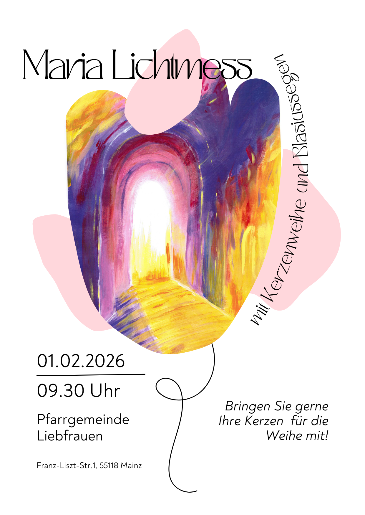 Gottesdienst mit Kerzenweihe und Blasiussegen am 1. Febrauar 2026 um 9:30 Uhr