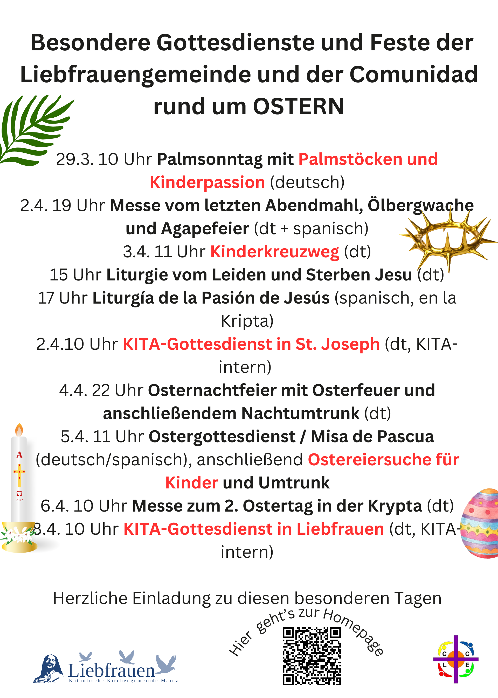 Ostergottesdienste 2026