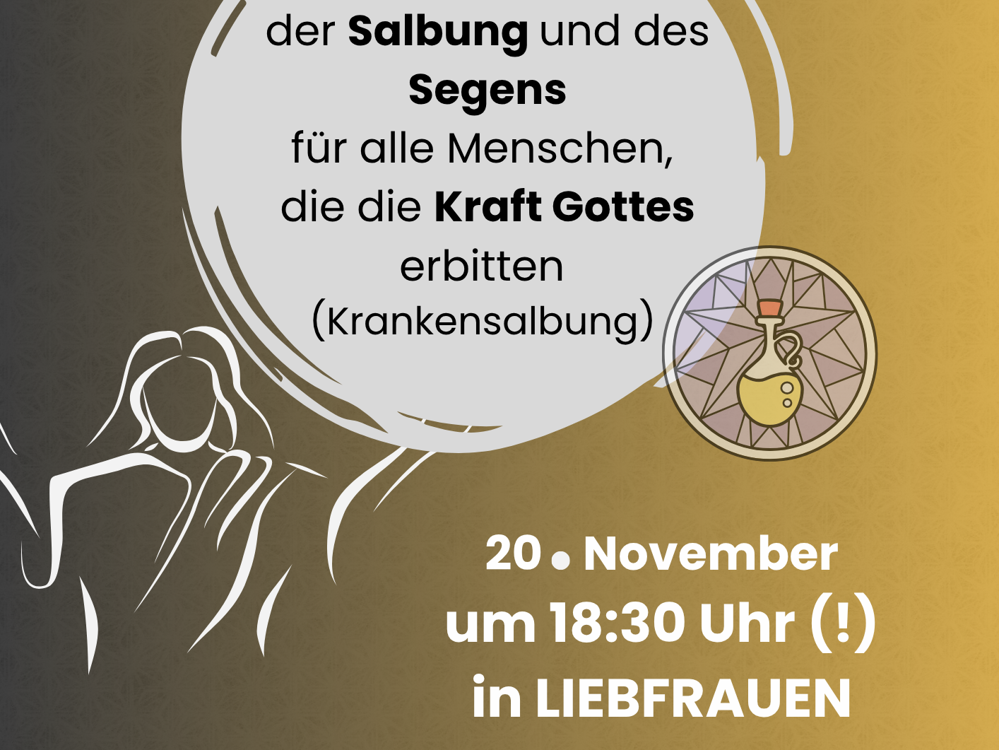 Gottesdienst mit Krankensalbung am 20. November