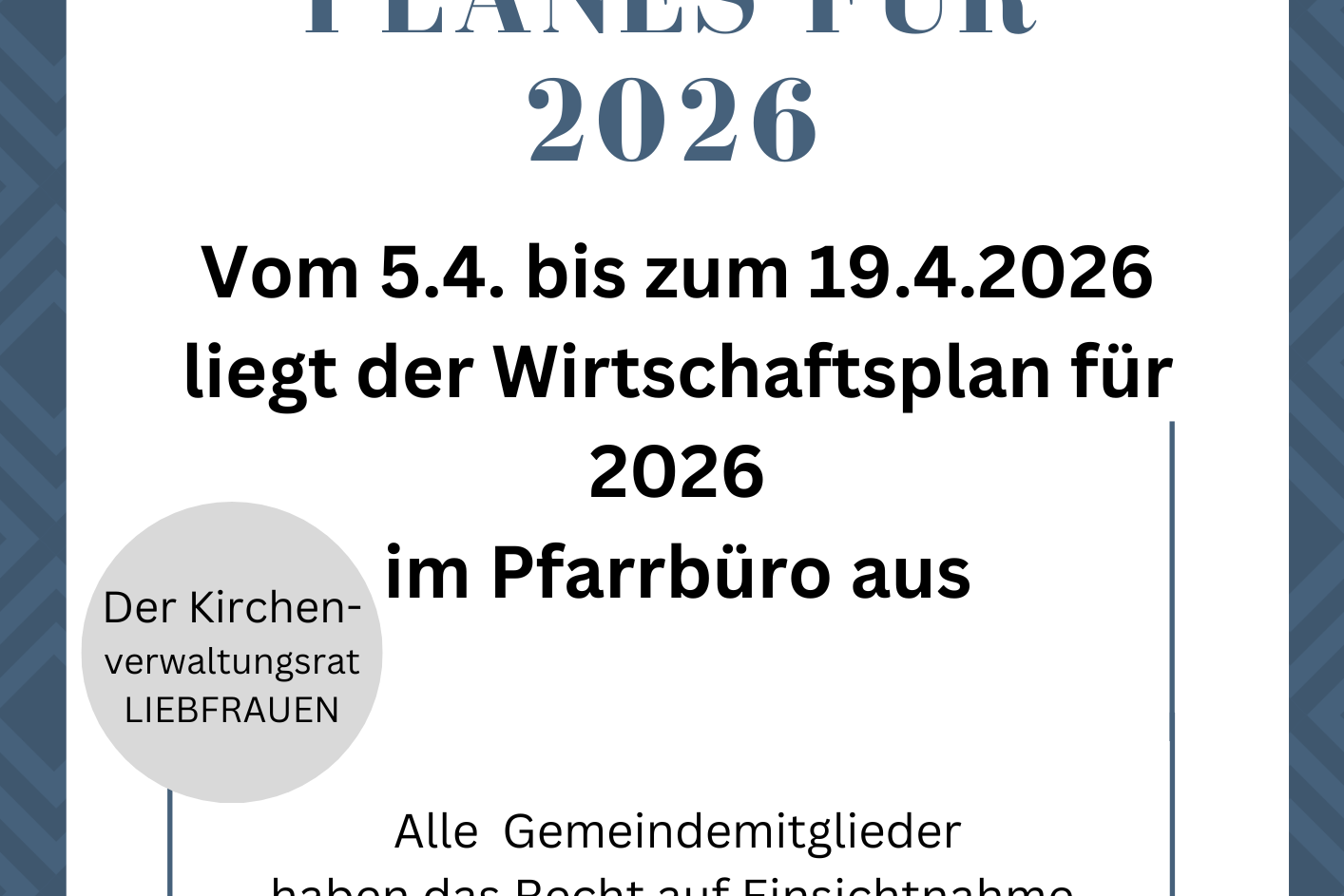 Wirtschaftsplan