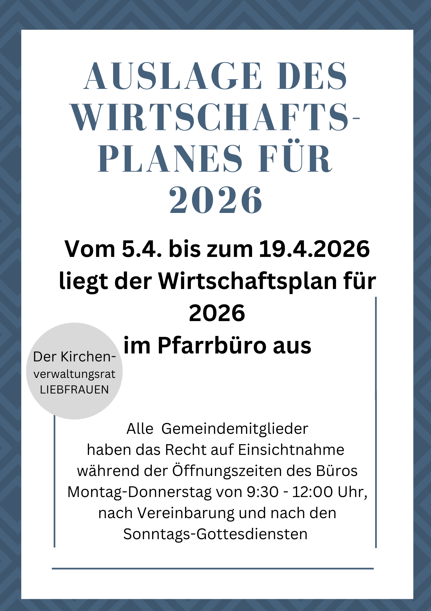Wirtschaftsplan