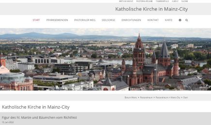 Screenshot Startseite Mainz-City